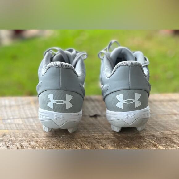 Under Armour Men’s Leadoff Low RM 3.0 Light Gray Molded Baseball Cleats. Sz 6.5 - Picture 7 of 12